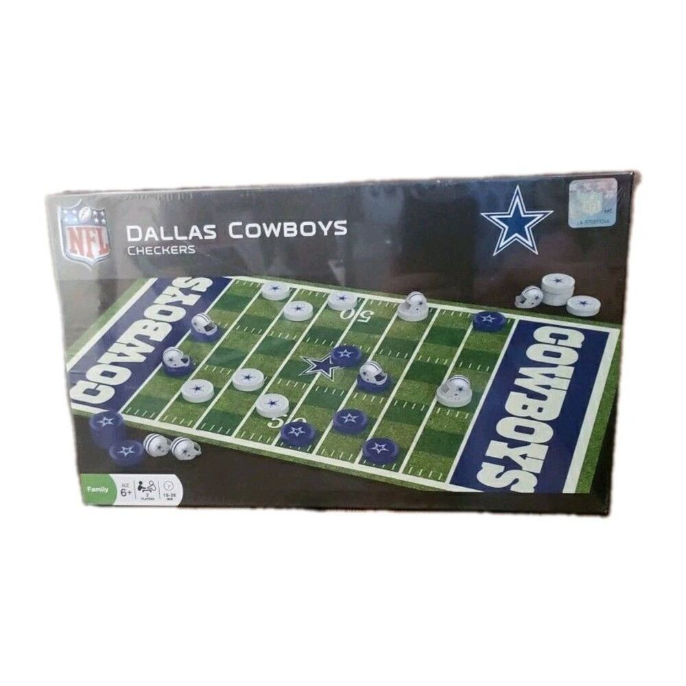 Dallas Cowboys Checkers Game Set-Masterpieces